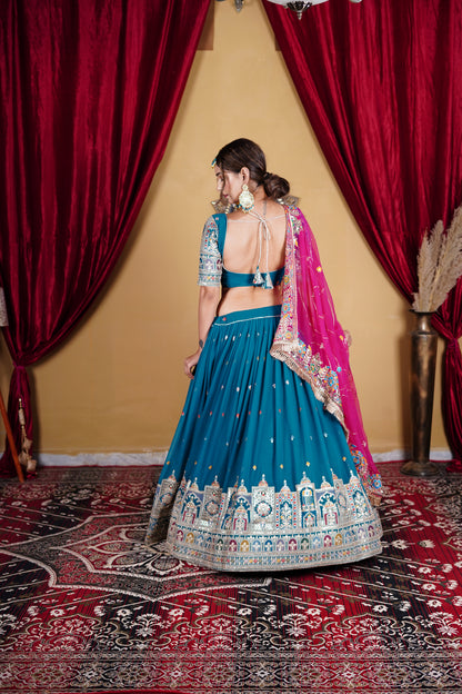 Blue Lehenga