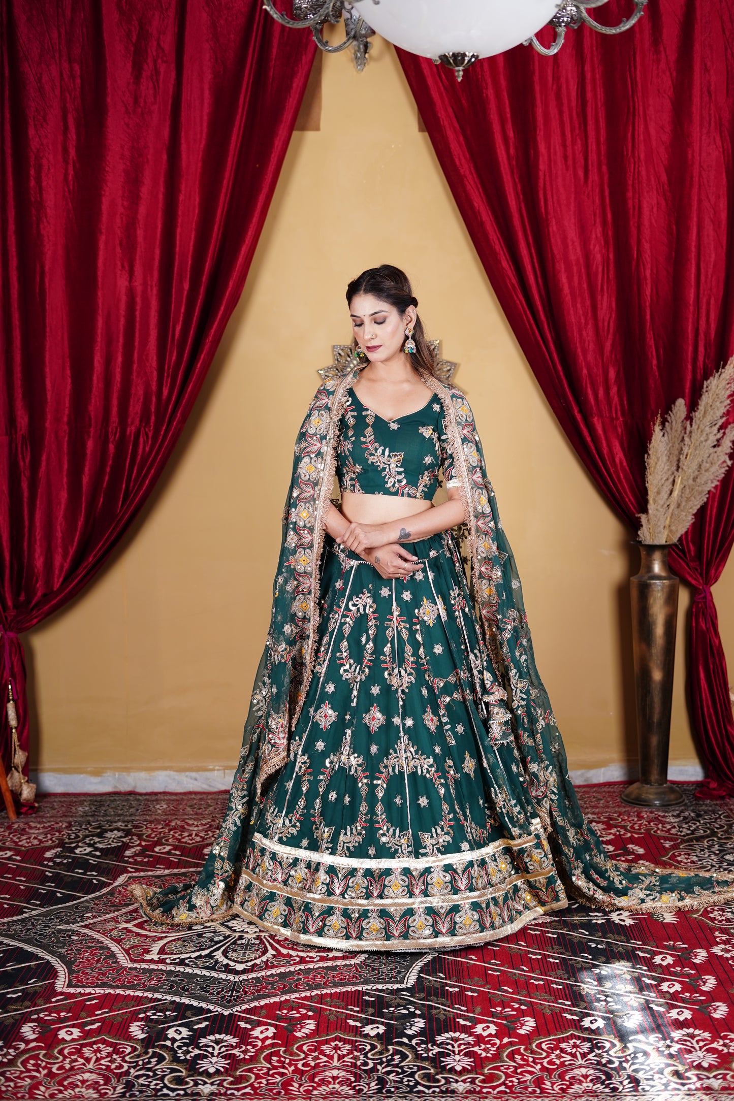Green Lehenga