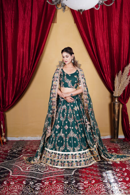 Green Lehenga