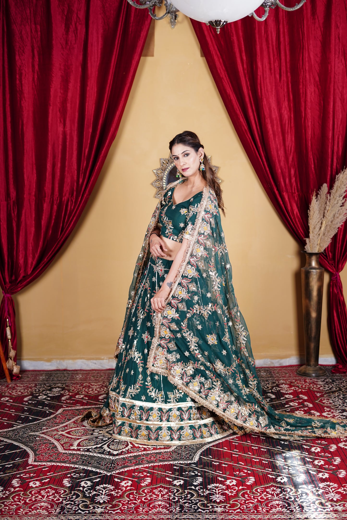 Green Lehenga