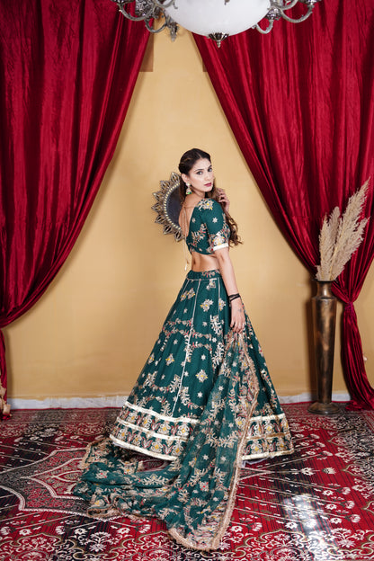Green Lehenga