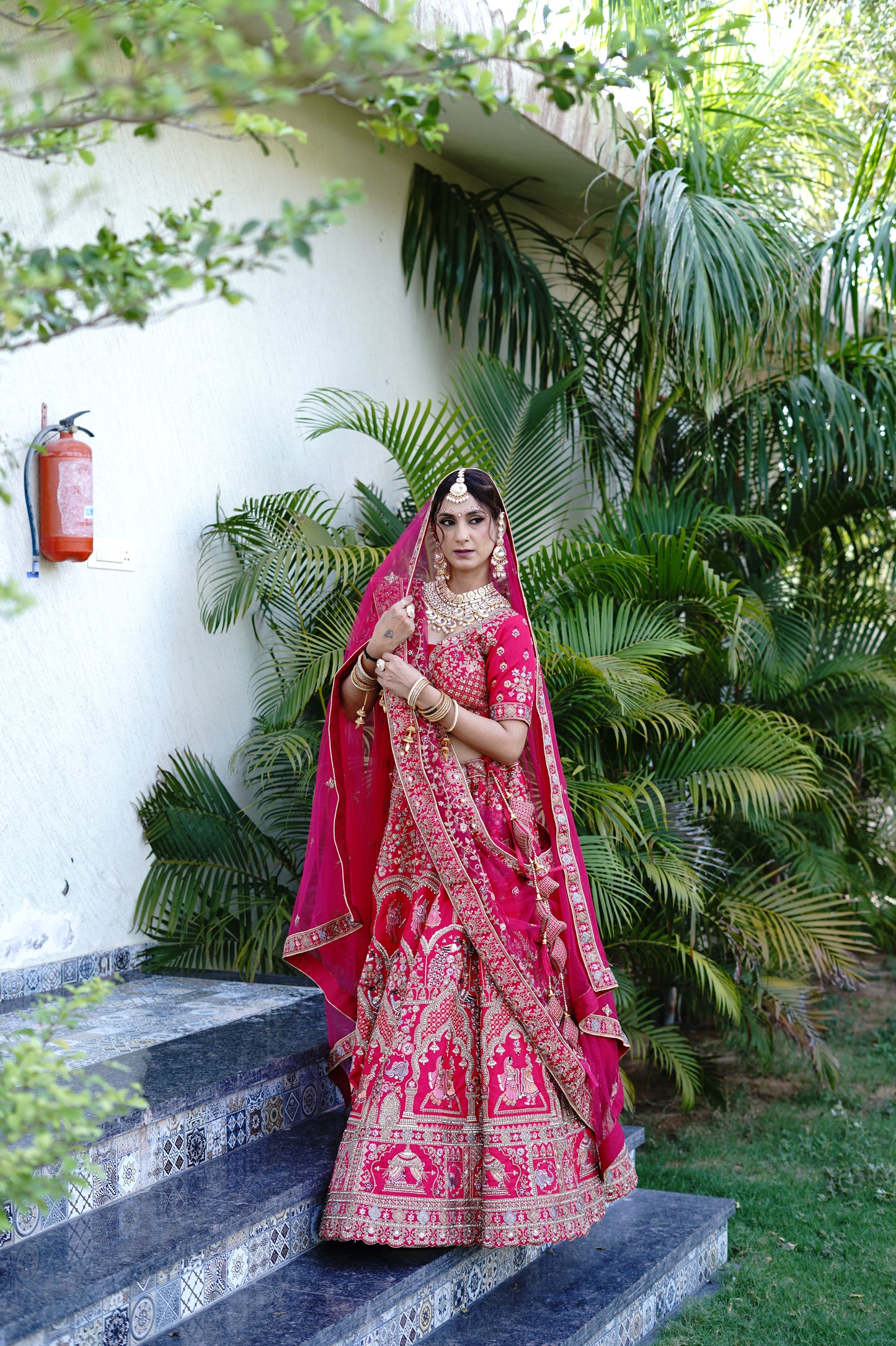 Pink Bridal lehenga