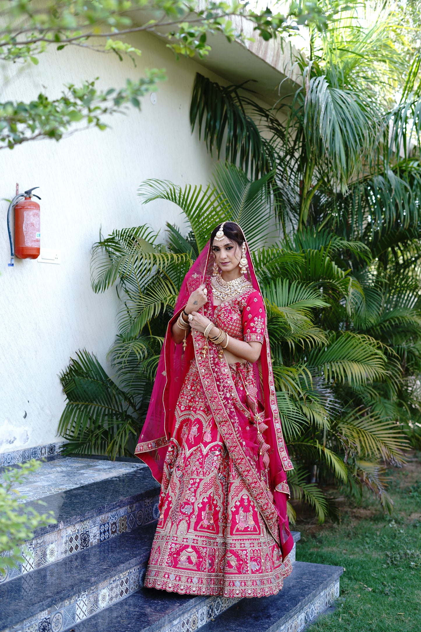 Pink Bridal lehenga