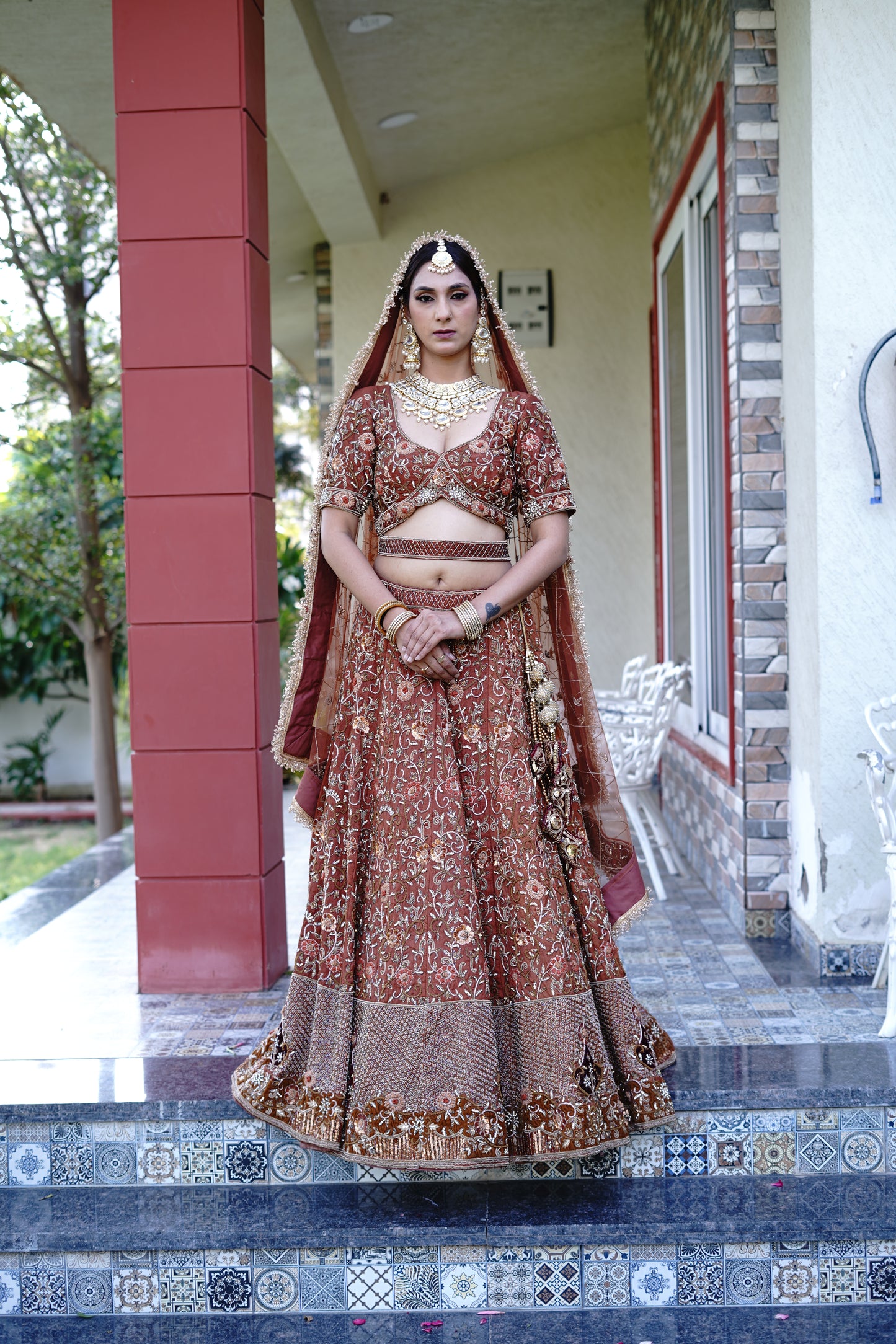 Red Bridal Lehenga