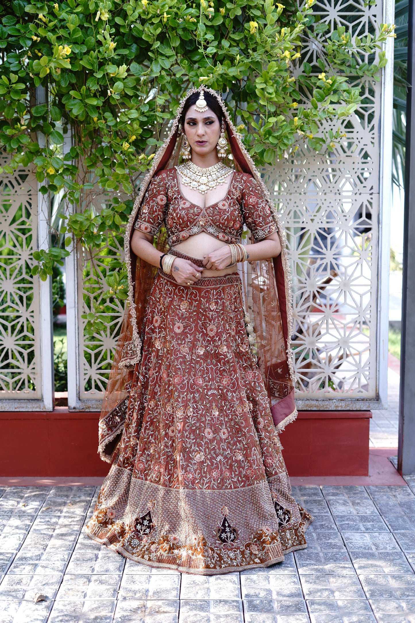 Red Bridal Lehenga