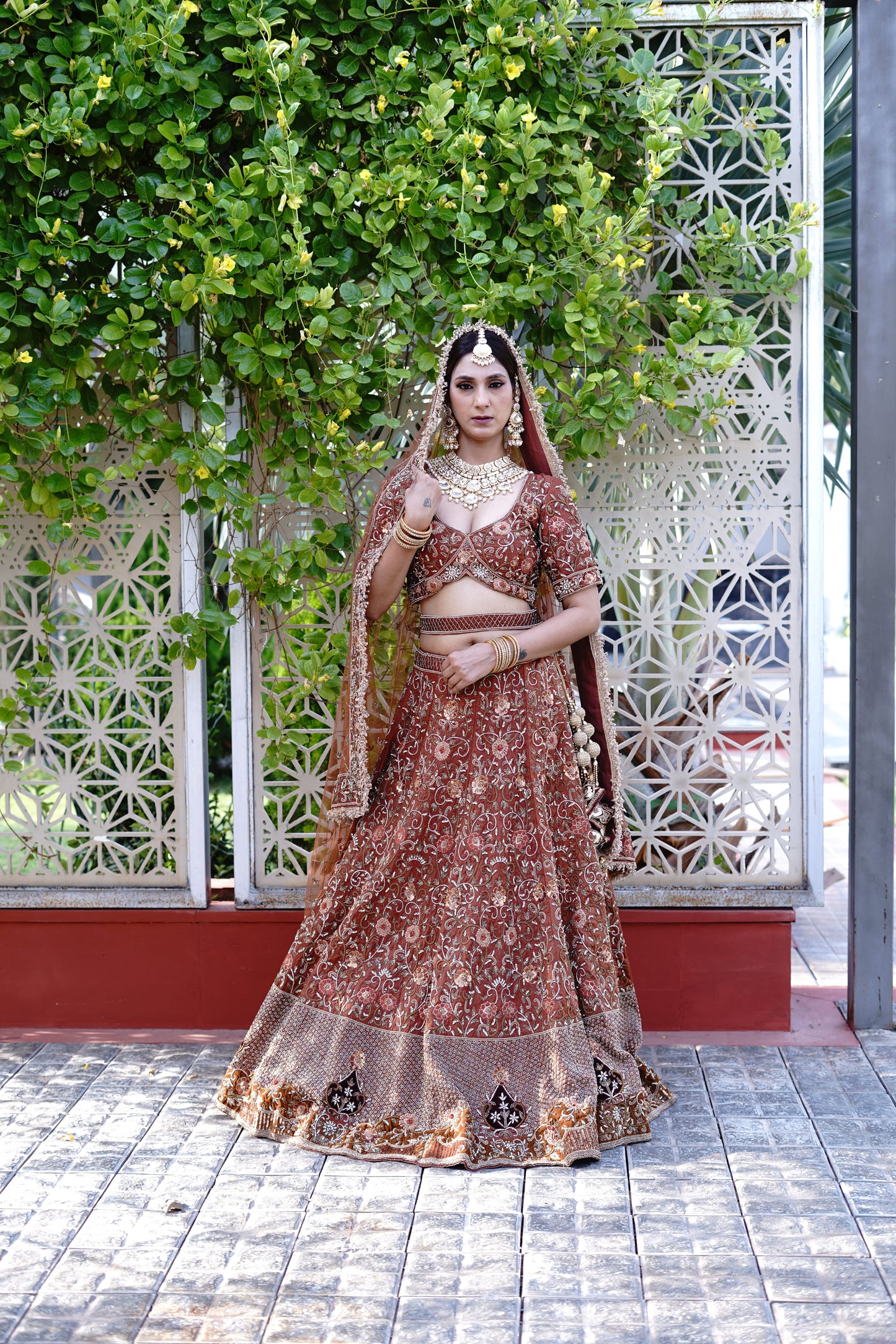 Red Bridal Lehenga