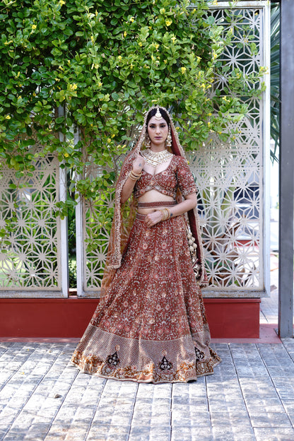 Red Bridal Lehenga